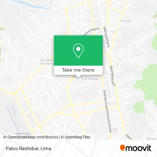 Palco Restobar map