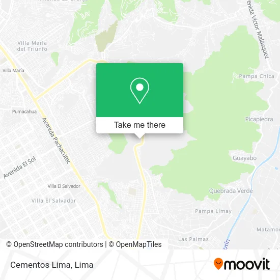 Cementos Lima map