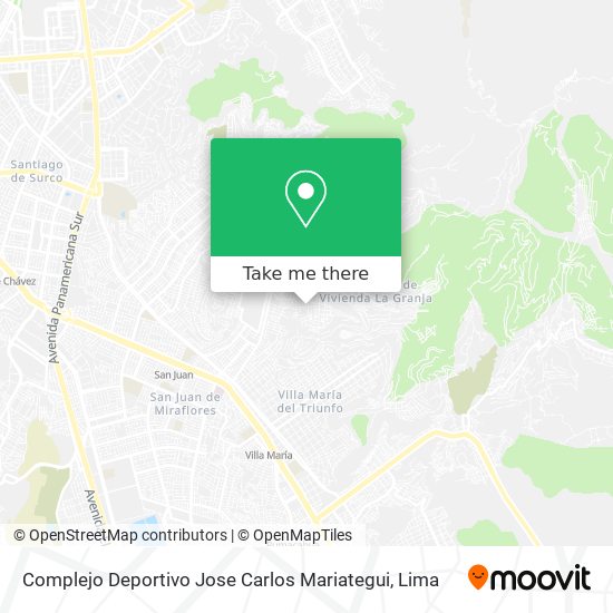 Complejo Deportivo Jose Carlos Mariategui map