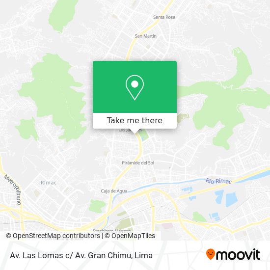 Mapa de Av. Las Lomas c/ Av. Gran Chimu