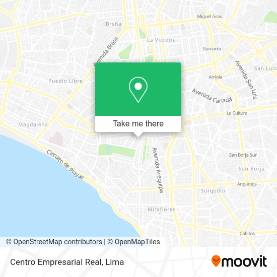 Centro Empresarial Real map