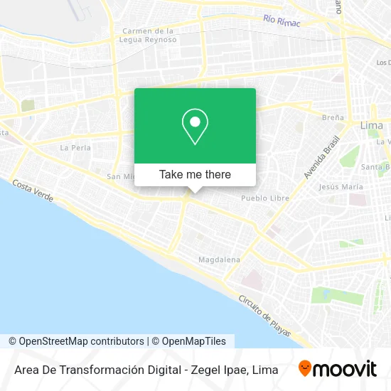 Area De Transformación Digital - Zegel Ipae map