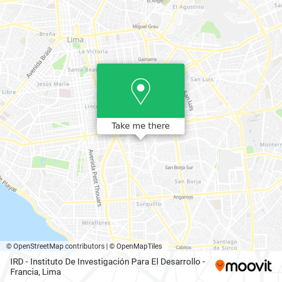 Mapa de IRD - Instituto De Investigación Para El Desarrollo - Francia