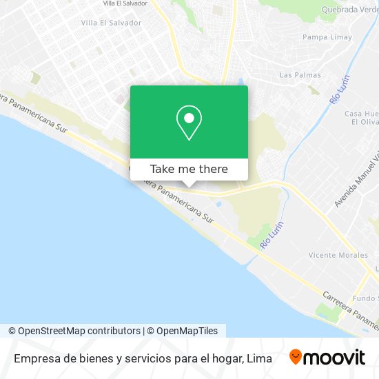 Empresa de bienes y servicios para el hogar map