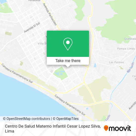 Mapa de Centro De Salud Materno Infantil Cesar Lopez Silva