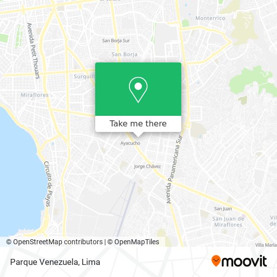 Parque Venezuela map