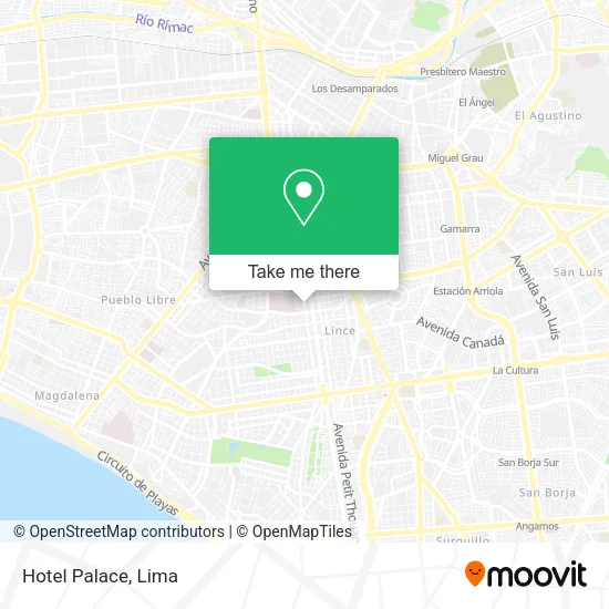 Mapa de Hotel Palace