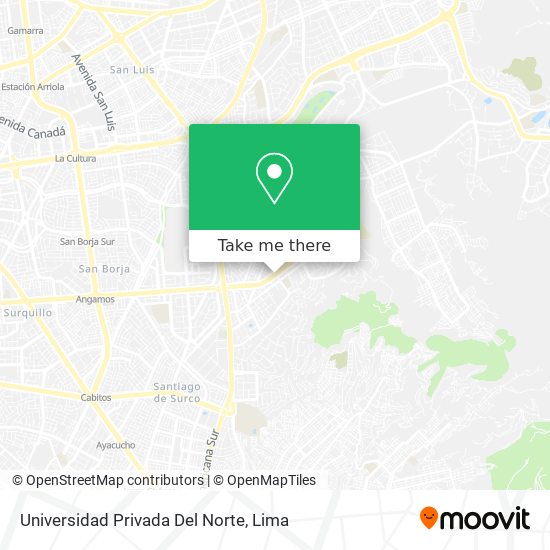 Universidad Privada Del Norte map