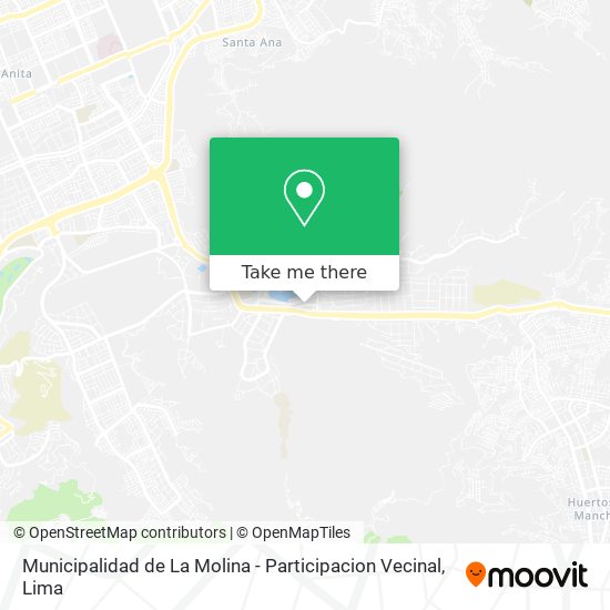 Municipalidad de La Molina - Participacion Vecinal map