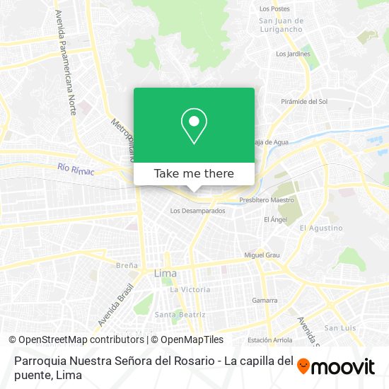 Parroquia Nuestra Señora del Rosario - La capilla del puente map