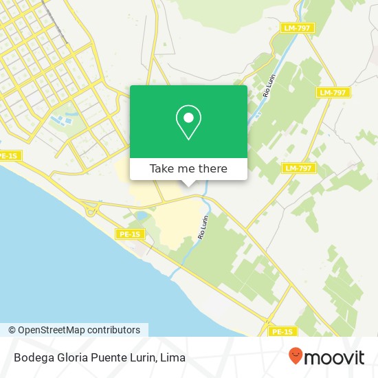 Bodega Gloria Puente Lurin map