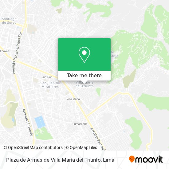 Plaza de Armas de Villa María del Triunfo map