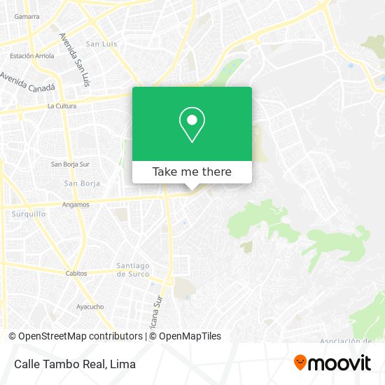 Calle Tambo Real map