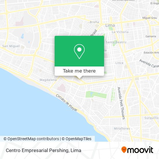 Centro Empresarial Pershing map