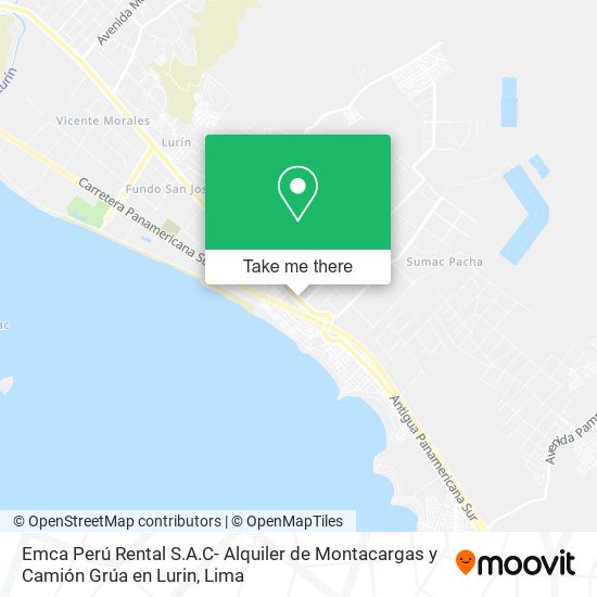 Emca Perú Rental S.A.C- Alquiler de Montacargas y Camión Grúa en Lurin map