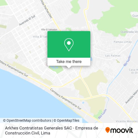 Mapa de Arkhes Contratistas Generales SAC - Empresa de Construcción Civil