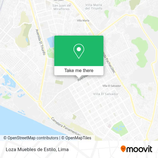 Loza Muebles de Estilo map