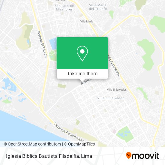 Iglesia Biblica Bautista Filadelfia map