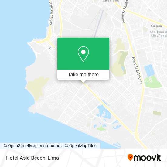 Hotel Asia Beach map