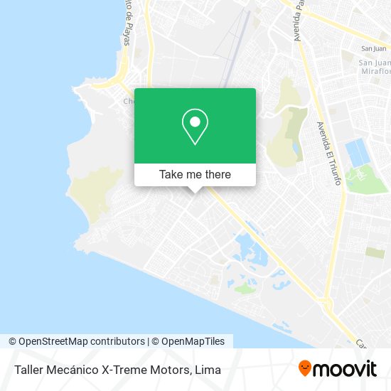 Taller Mecánico X-Treme Motors map