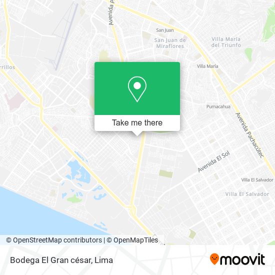 Mapa de Bodega El Gran césar