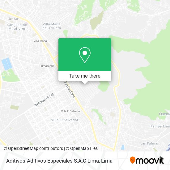 Aditivos-Aditivos Especiales S.A.C Lima map
