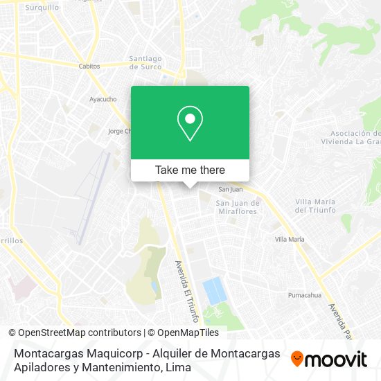Montacargas Maquicorp - Alquiler de Montacargas Apiladores y Mantenimiento map