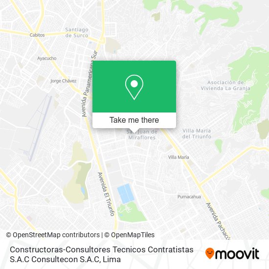 Constructoras-Consultores Tecnicos Contratistas S.A.C Consultecon S.A.C map