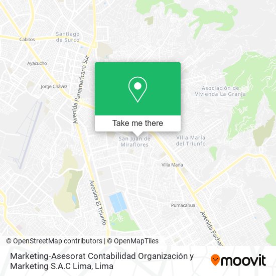 Marketing-Asesorat Contabilidad Organización y Marketing S.A.C Lima map