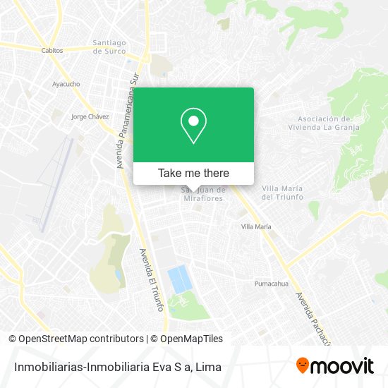 Inmobiliarias-Inmobiliaria Eva S a map