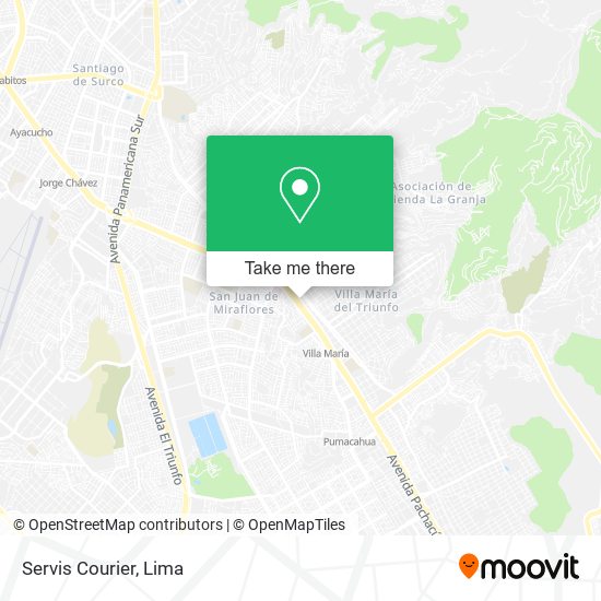 Servis Courier map