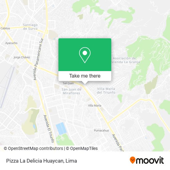 Pizza La Delicia Huaycan map