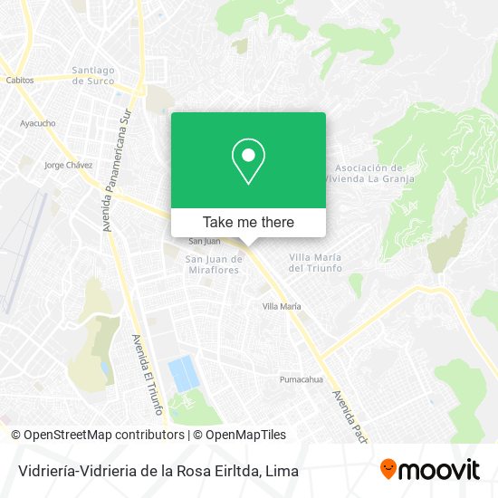 Vidriería-Vidrieria de la Rosa Eirltda map