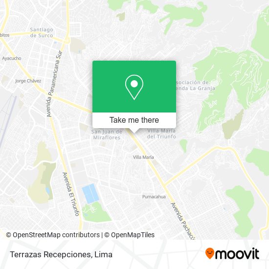 Terrazas Recepciones map