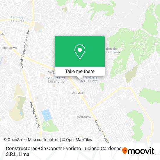 Mapa de Constructoras-Cia Constr Evaristo Luciano Cárdenas S.R.L