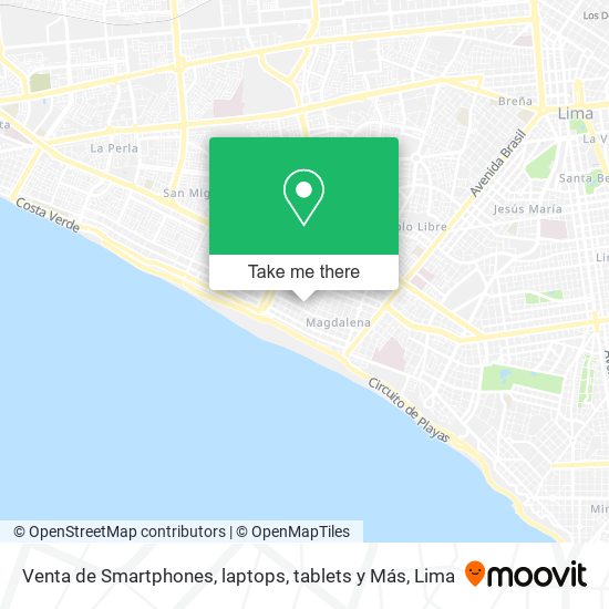 Venta de Smartphones, laptops, tablets y Más map