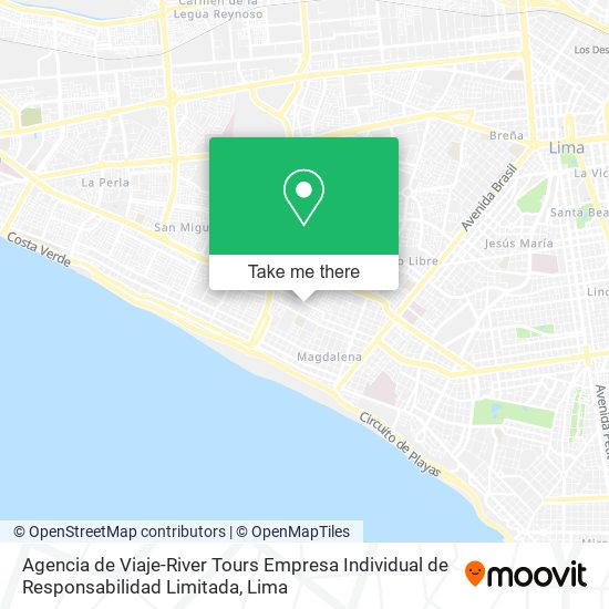 Mapa de Agencia de Viaje-River Tours Empresa Individual de Responsabilidad Limitada