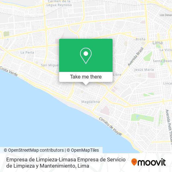 Mapa de Empresa de Limpieza-Limasa Empresa de Servicio de Limpieza y Mantenimiento