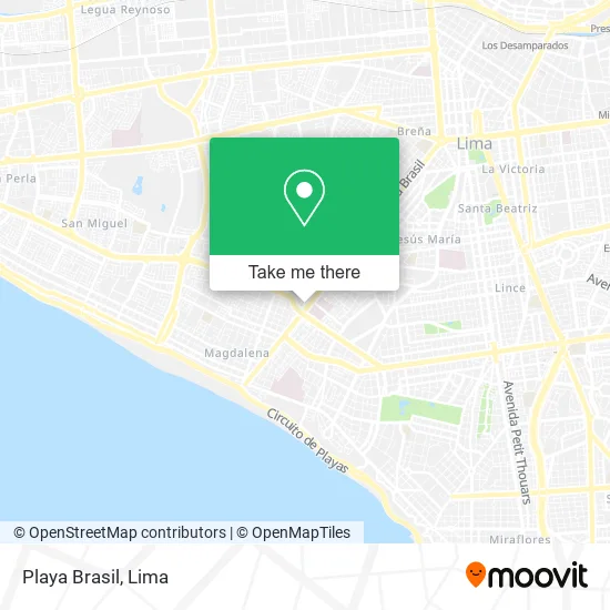 Playa Brasil map
