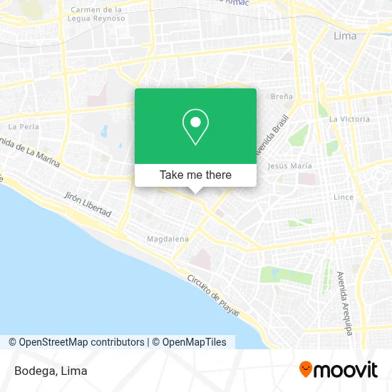 Bodega map