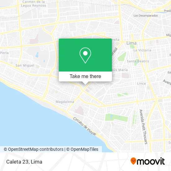 Mapa de Caleta 23