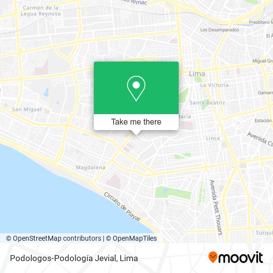 Podologos-Podología Jevial map