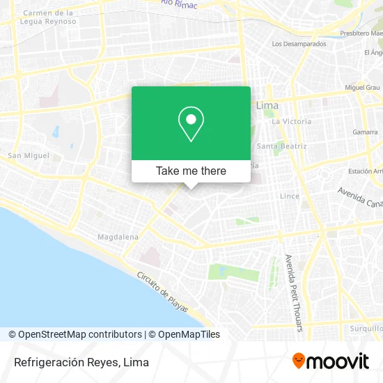 Refrigeración Reyes map