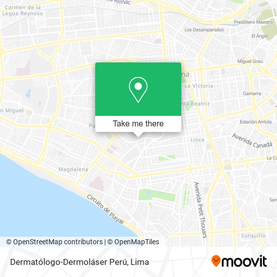 Dermatólogo-Dermoláser Perú map
