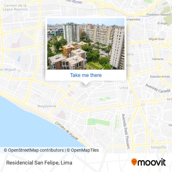 Mapa de Residencial San Felipe