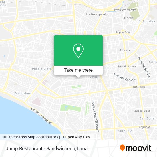 Jump Restaurante Sandwicheria map