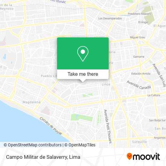 Campo Militar de Salaverry map