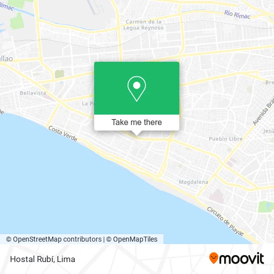 Hostal Rubí map