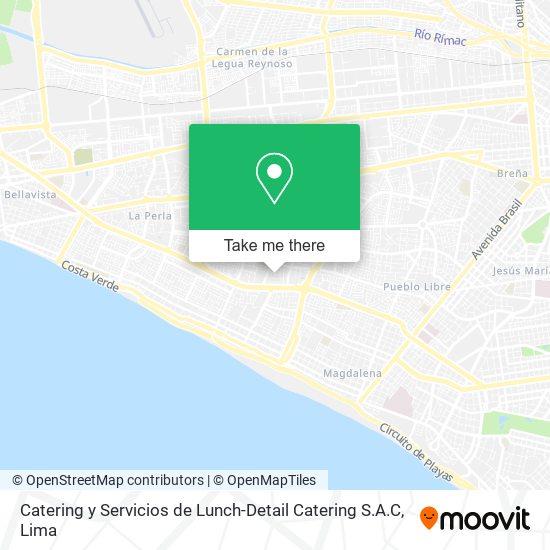 Catering y Servicios de Lunch-Detail Catering S.A.C map