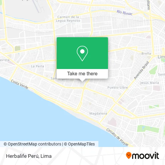 Herbalife Perú map